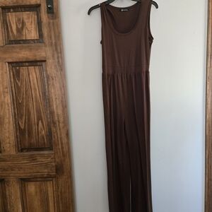 Elegant Chocolate Brown Jumpsuit